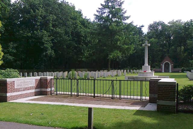The Overloon Cemetery where George Chisholme is buried.