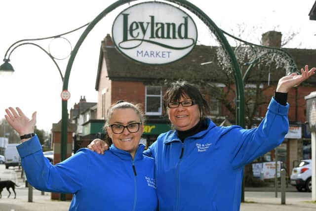 Photos by Neil Cross; Cheryl and Rebecca Whittaker of Whittaker's Butchers on Leyland Market