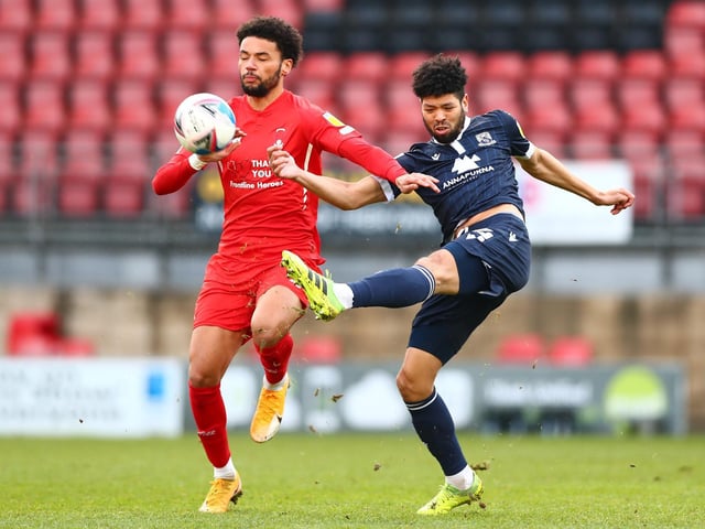 Nat Knight-Percival was sent off at Harrogate Town seven days ago