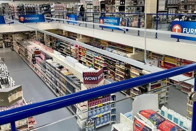 The discount retailer has taken possession of the former Homebase store in Mariner's Way, which has undergone a comprehensive internal and external refurbishment programme. Pic: Luv Preston