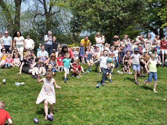 Children enjoy egg rolling in Avenham Park in 2019. This year's even has been cancelled because of the pandemic