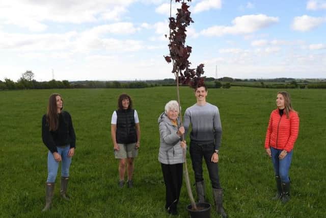 The family planted their first Oak tree just last May