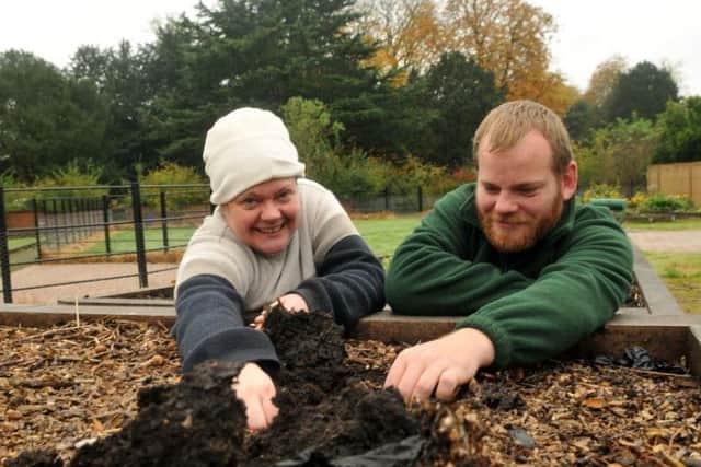 Bulb planting at Ashton Park with Annie Wynn of Let's Grow Preston with Rick Woan