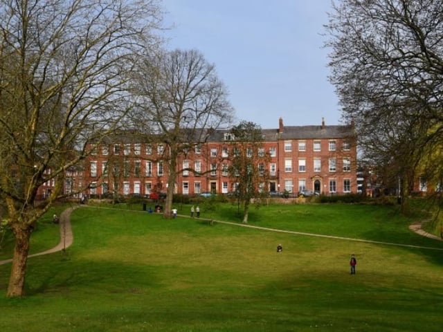 A tranquil space in the centre of the city.