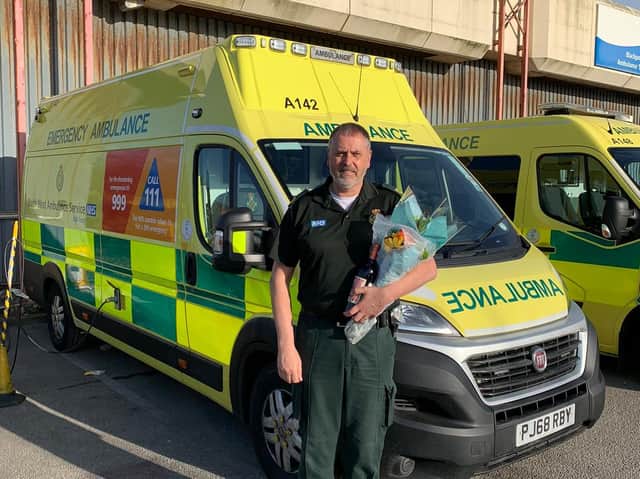 Dave Rigby, retiring from his role at the NWAS Waterloo Road station in Blackpool