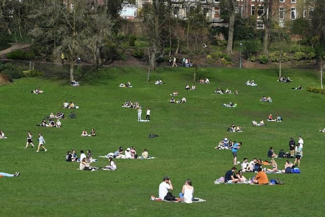 People flocked to parks in the city last week for the hottest day of the year.
