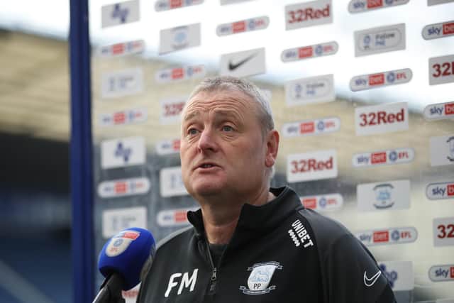 PNE interim head coach Frankie McAvoy on media duty after the 1-1 draw with Norwich