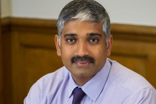 Lancashire County Councils Director of Public Health and Wellbeing, Dr Sakthi Karunanithi