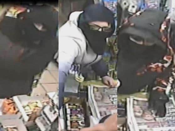 Police are keen to identify themen in the CCTV images in connection with the robbery. (Credit: Lancashire Police)