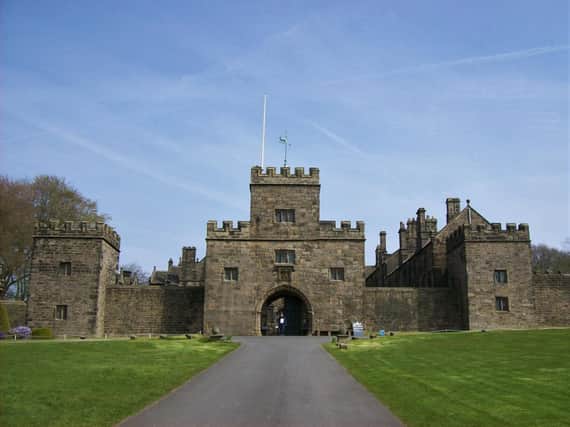 The Royal party were returning to London from Scotland when they stopped at Hoghton Tower in Lancashire.