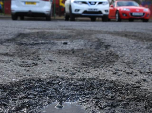 The damaged car park