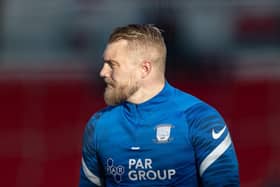 Preston North End goalkeeper Connor Ripley before the win at Stoke