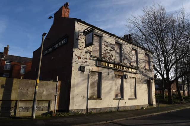 Facing its final over - the Cricketers pub in South Meadow Lane.