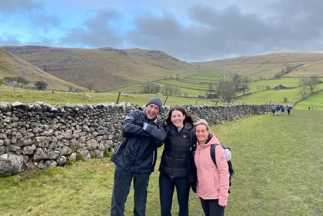 Paul was visiting Malham Cove with his wife, Tracey, and daughter, Leanne, as well as Leanne's fiancé Richard Sterritt.