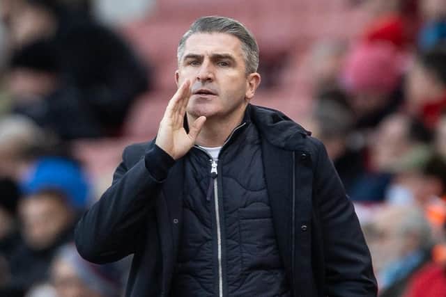 Preston North End manager Ryan Lowe at Stoke on Monday