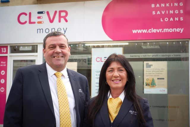Anthony Brookes Jackie Colebourne, CLEVR Money's Business Development and Collection Manager and Governance and Administration Manager