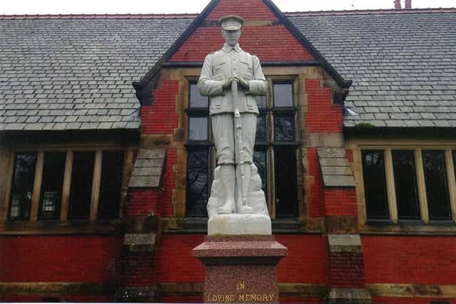 The orphanage's 100-year-old war memorial would be shifted under controversial plans for the site.