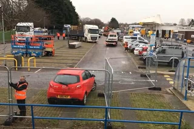 Work has started on a 100-bed Nightingale Surge Hub for Covid patients at Royal Preston Hospital today (Thursday, January 6)