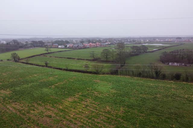 A secondary school, shops and 320 homes are on the horizon for this plot of land in between Sandy Lane and Maxy Lane in Higher Bartle