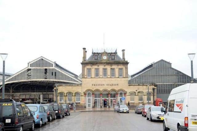 A man was arrested at Preston railway station after he brazenly walked across the tracks after shouting abuse at police officers yesterday (Tuesday, January 11)