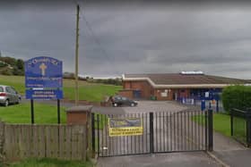 St Oswald's R.C. Primary School in Accrington said it has closed under advice from Public Health England because of "the rising number of Covid cases" in its classrooms. Pic: Google