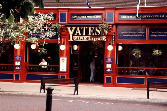 Yates’s Wine Lodge, in Preston, in the 1990s