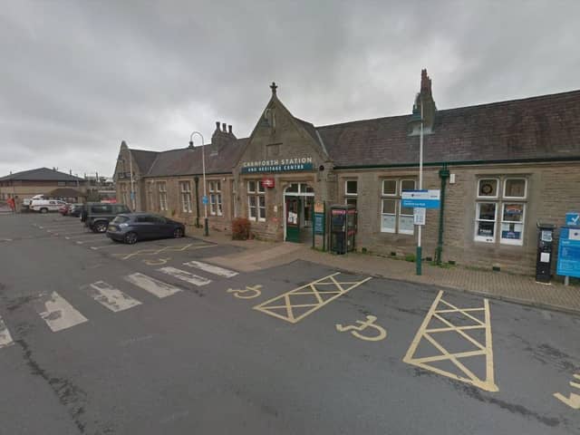 Emergency services responded to an incident at Carnforth railway station (Credit: Google)