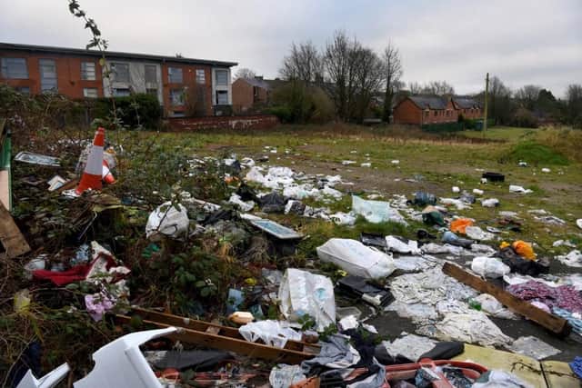 The site has become a dumping ground for fly-tippers.