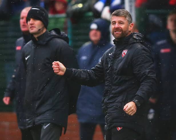 Morecambe manager Stephen Robinson saw his side beaten