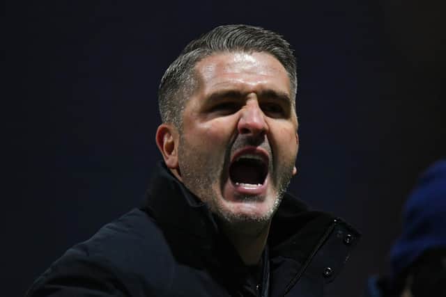 North End manager Ryan Lowe shows his delight at the final whistle