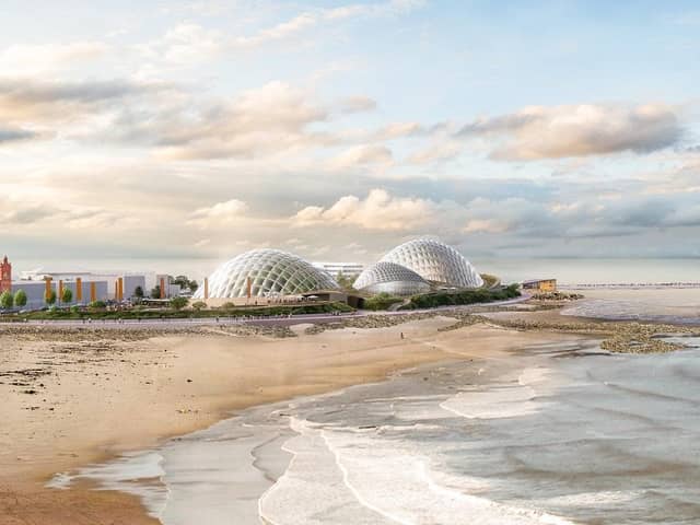 How Eden Project North might look from the beach.