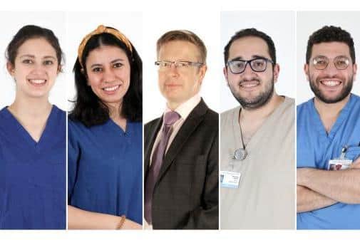 Some of the Egyptian doctors who are now working in Lancashire