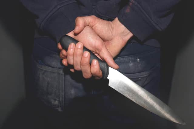 A Lostock Hall dad says the teenager who threatened to stab him is notorious for carrying a knife.