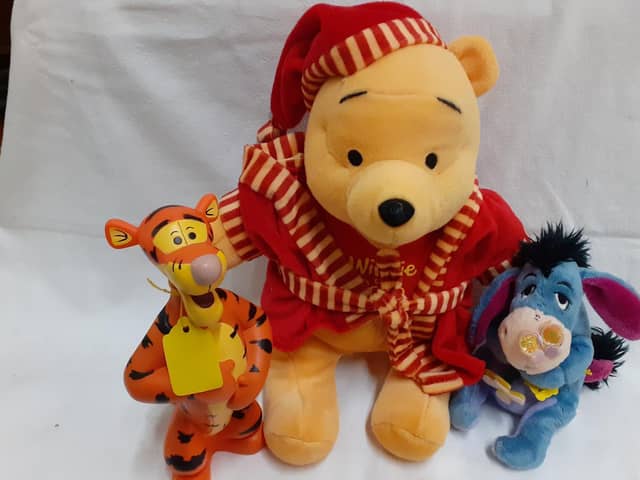 This cuddly Winnie the Pooh toy is available at he antiques centre
