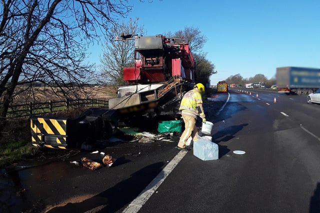 There were delays of more than an hour on both sides of the M6 following the smash (Credit: National Highways)
