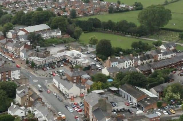Kirkham viewed from the air - and the town centre could soon look very different at ground level
