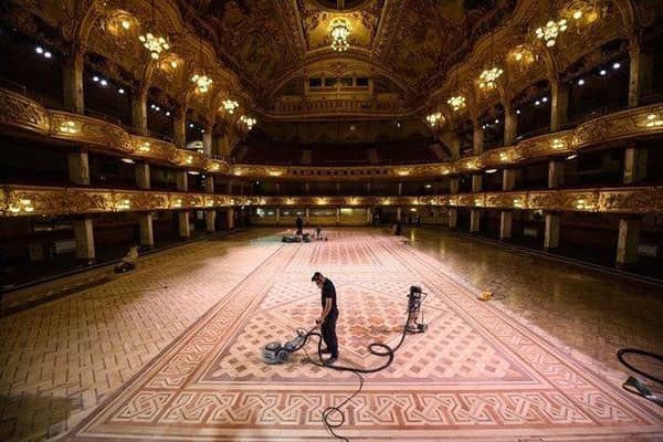 The Blackpool Tower Ballroom’s dancefloor has been restored to its former glory following a massive renovation