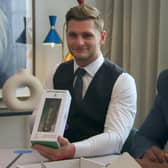 Aaron says that being set new challenges, such as designing his own toothbrush, is constantly pushing him outside his comfort zone.