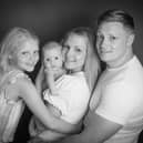 From left: Imogen, baby Freddie, Emma and Jake