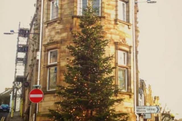 Clitheroe Town Council's Christmas tree that was damaged