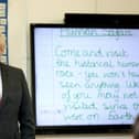 Prime Minister Boris Johnson joining a socially distanced lesson during a visit to Bovingdon Primary School in Hertfordshire on June 19, 2020. Boris Johnson was facing fresh allegations of breaking coronavirus rules after it emerged a gathering to wish him a happy birthday was held inside No 10 during the first lockdown