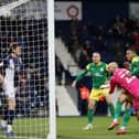 Cameron Archer scores on his Preston North End debut against West Bromwich Albion at The Hawthorns