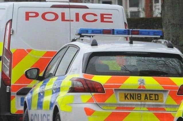 Two men from Manchester were arrested after a police chase in Lancashire