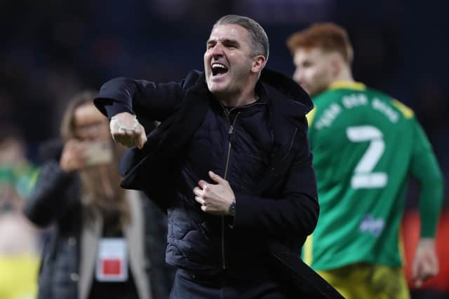 Ryan Lowe at the end of the game on Wednesday