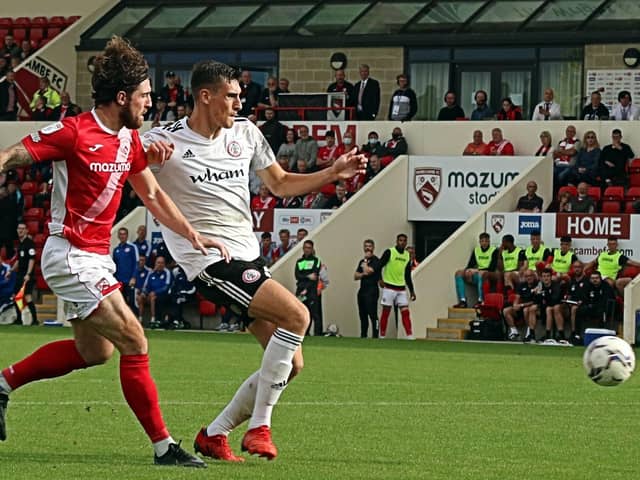Cole Stockton scored twice when Morecambe and Accrington Stanley drew in September