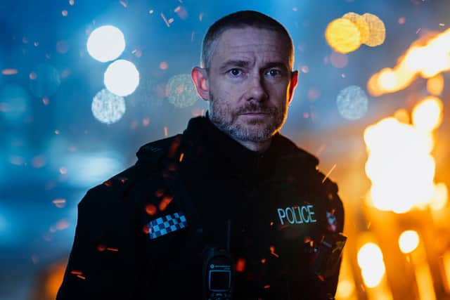 Martin Freeman starred as a cop on the edge in the new BBC crime drama The Responder