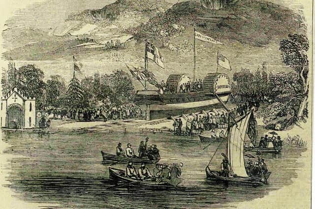 The ‘Lady Of The Lake’ steamer launched on Windermere in 1845