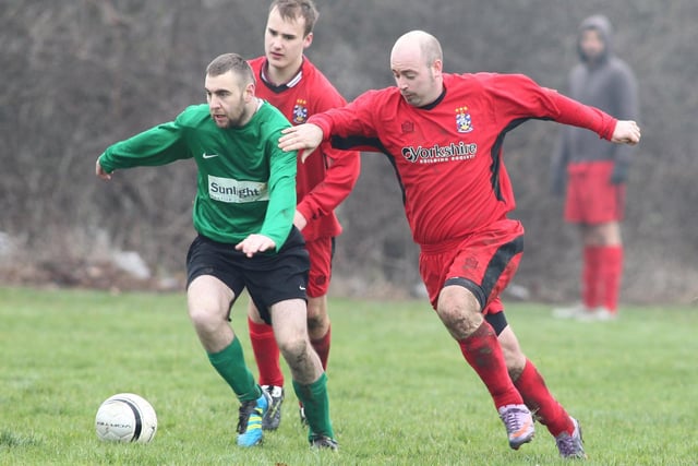 Action from the clash between Bar Street and Wakefield Athletic B.