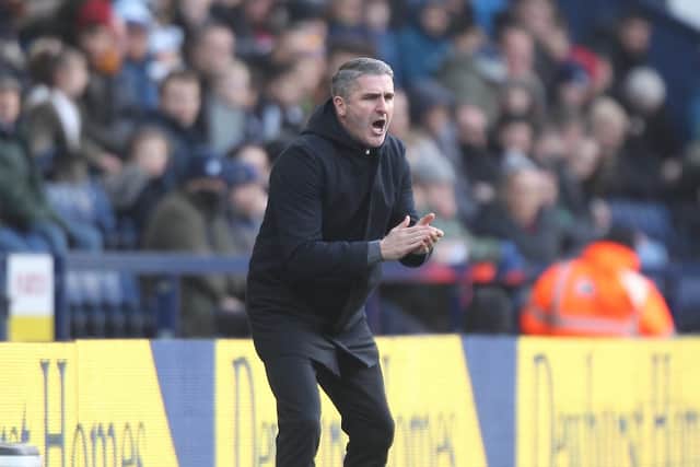 Preston North End manager Ryan Lowe on the touchline at Deepdale during the 2-2 draw with Bristol City