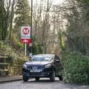 A fallen tree blocks a road in Woodlesford in West Yorkshire (Danny Lawson/PA)